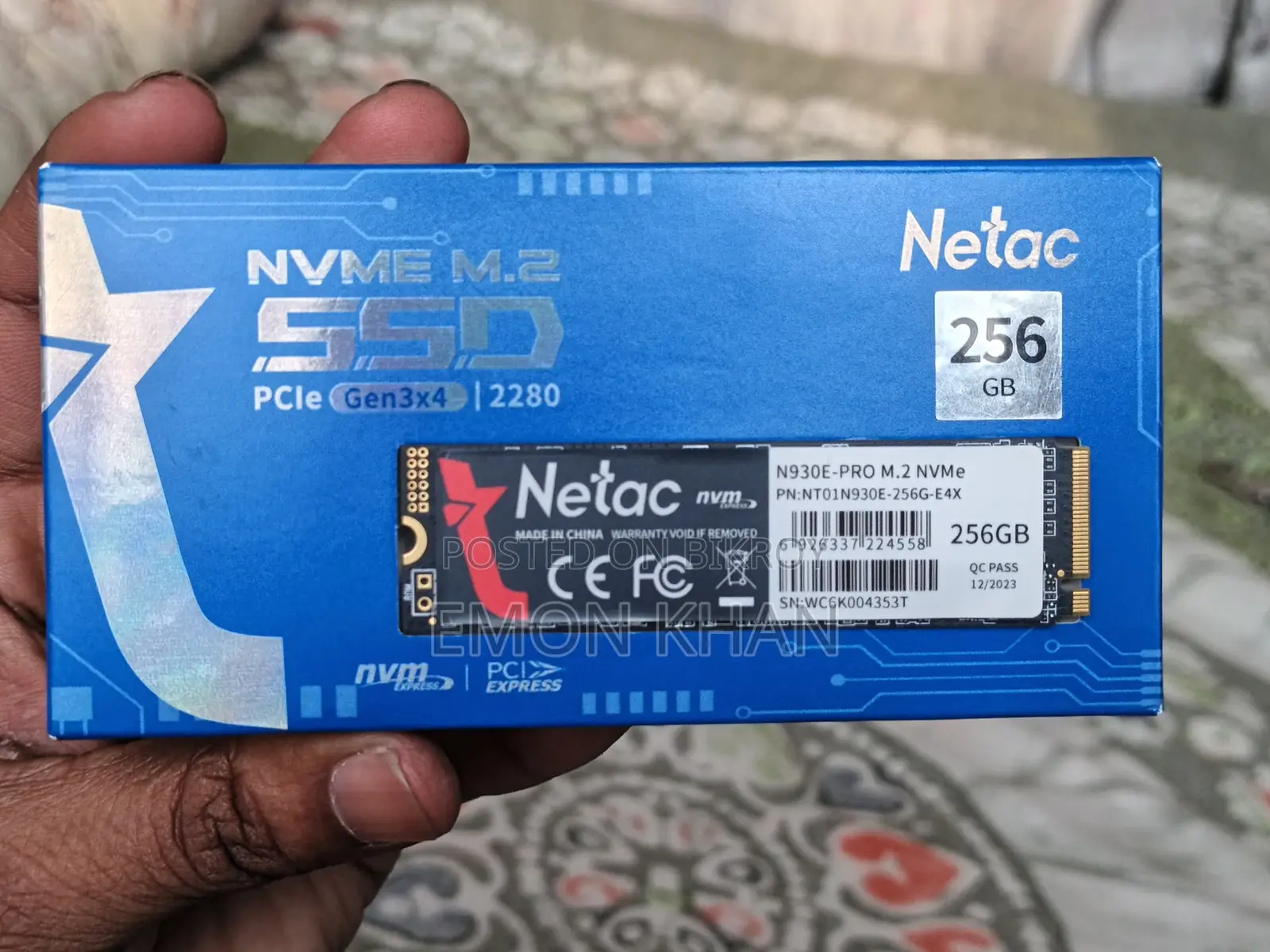 Netac Nvme M.2 256 Gb Ssd | Pcie Gen3x4 2280