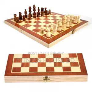 Wooden Chess Board 3 in 1 - Medium Size