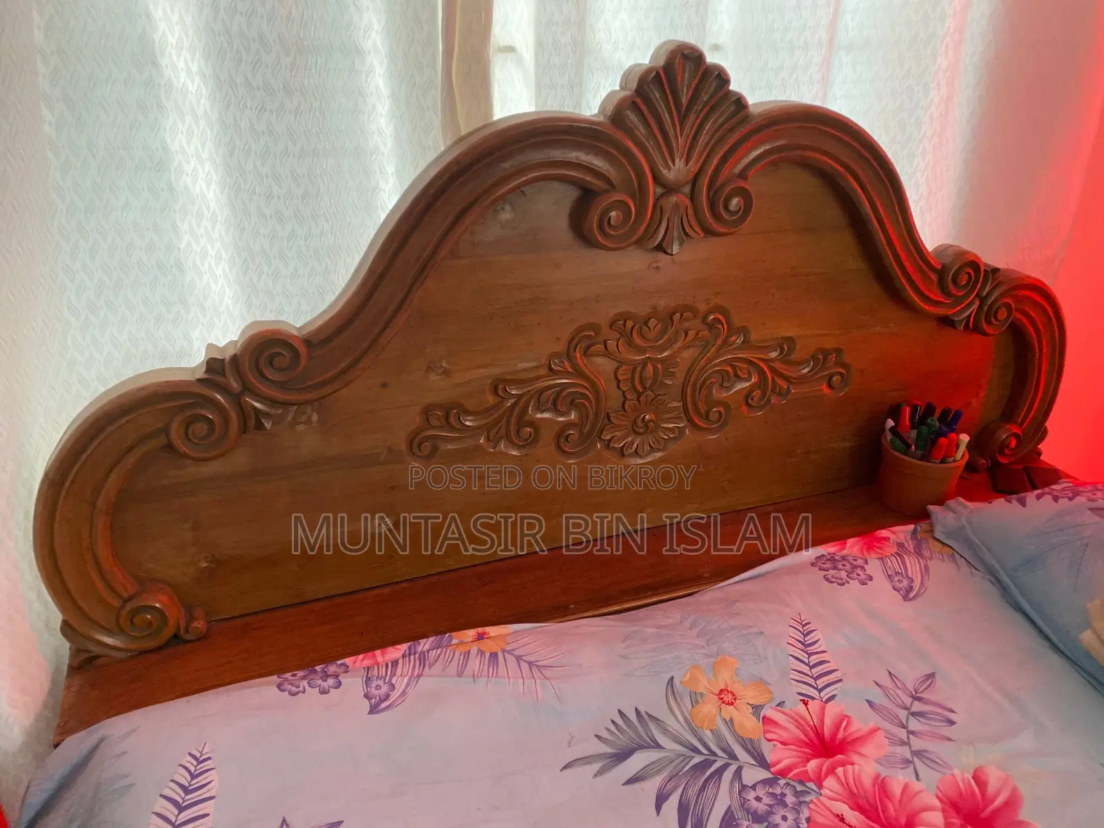 King Size Teak Wood Bed for Sale