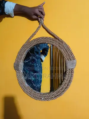 Aesthetic Round Rope Mirror | Handmade Wall Decor