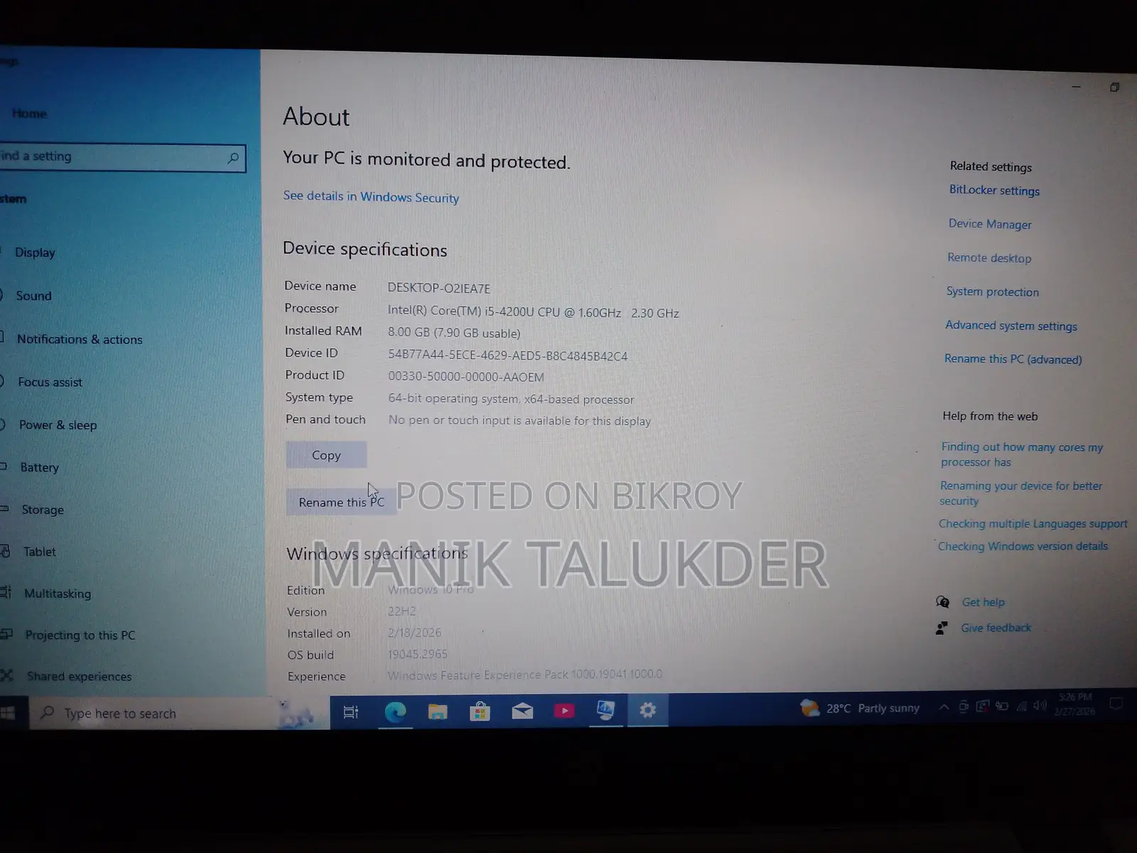 Hp Elitebook Laptop for Sale - Pristine Condition