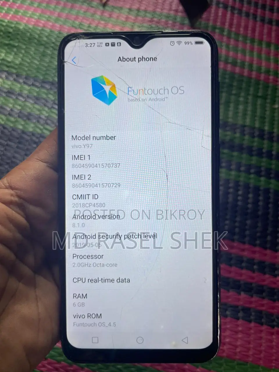 Vivo Y97 6/128 (Used)