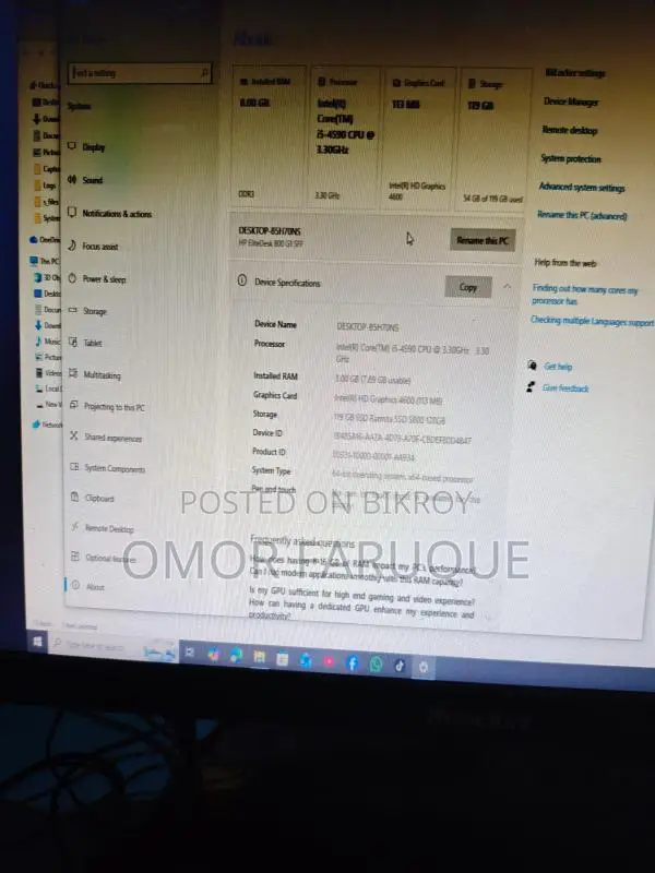 Selling a full desktop computer setup used for only 2 months