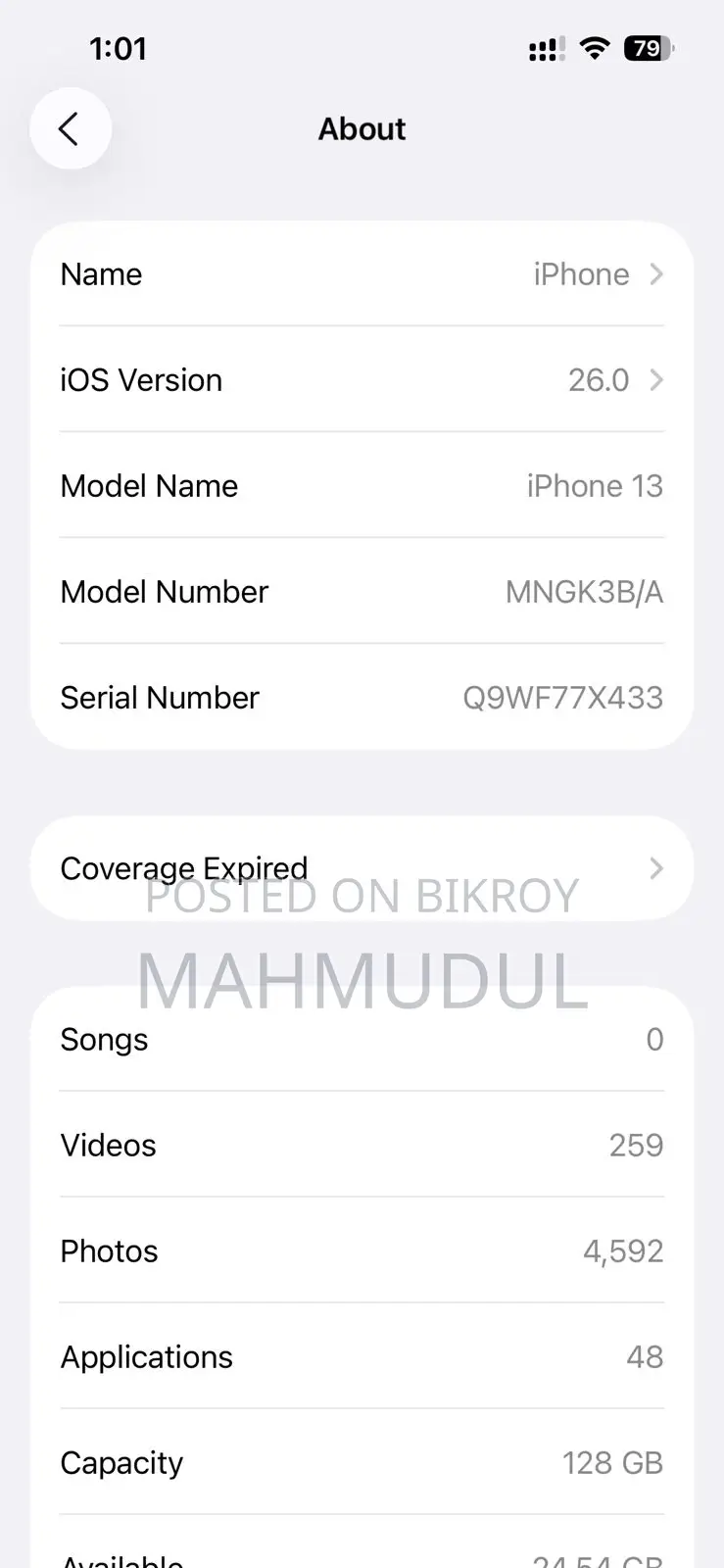 Apple iPhone 13 (Used)