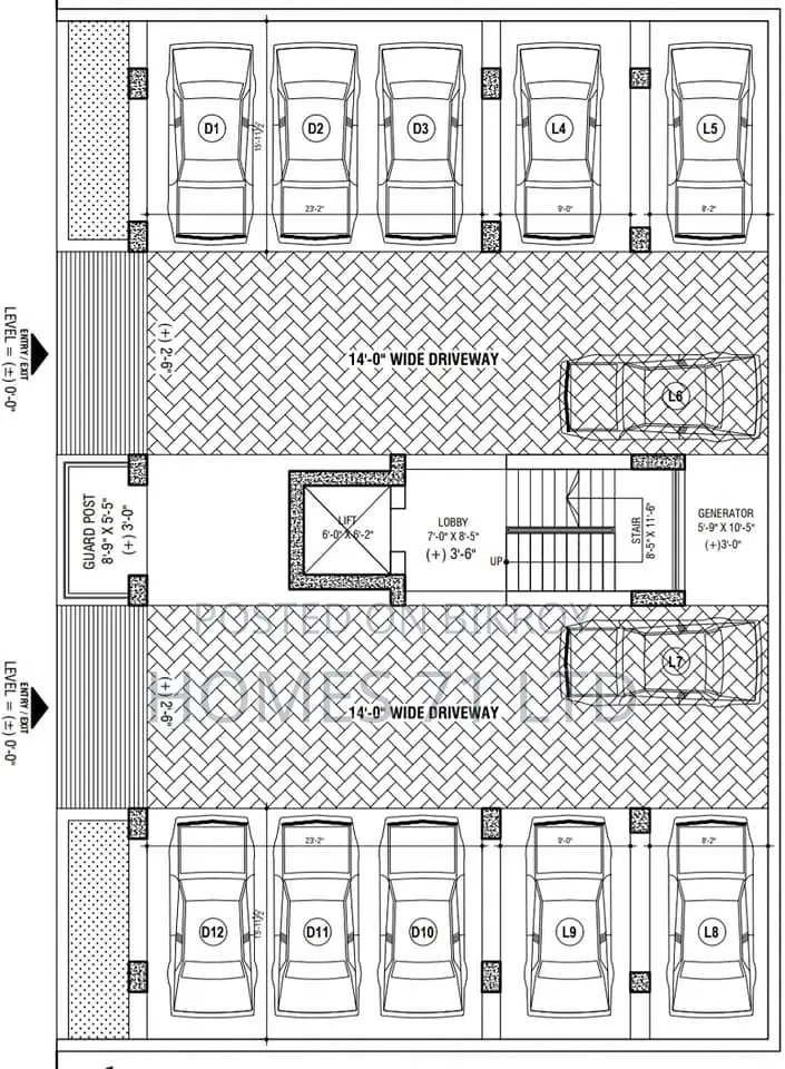 1350 Sft South Facing Flat For Sale at Savar DOHS