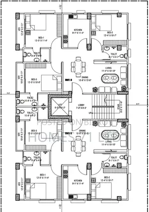 1350 Sft South Facing Flat For Sale at Savar DOHS