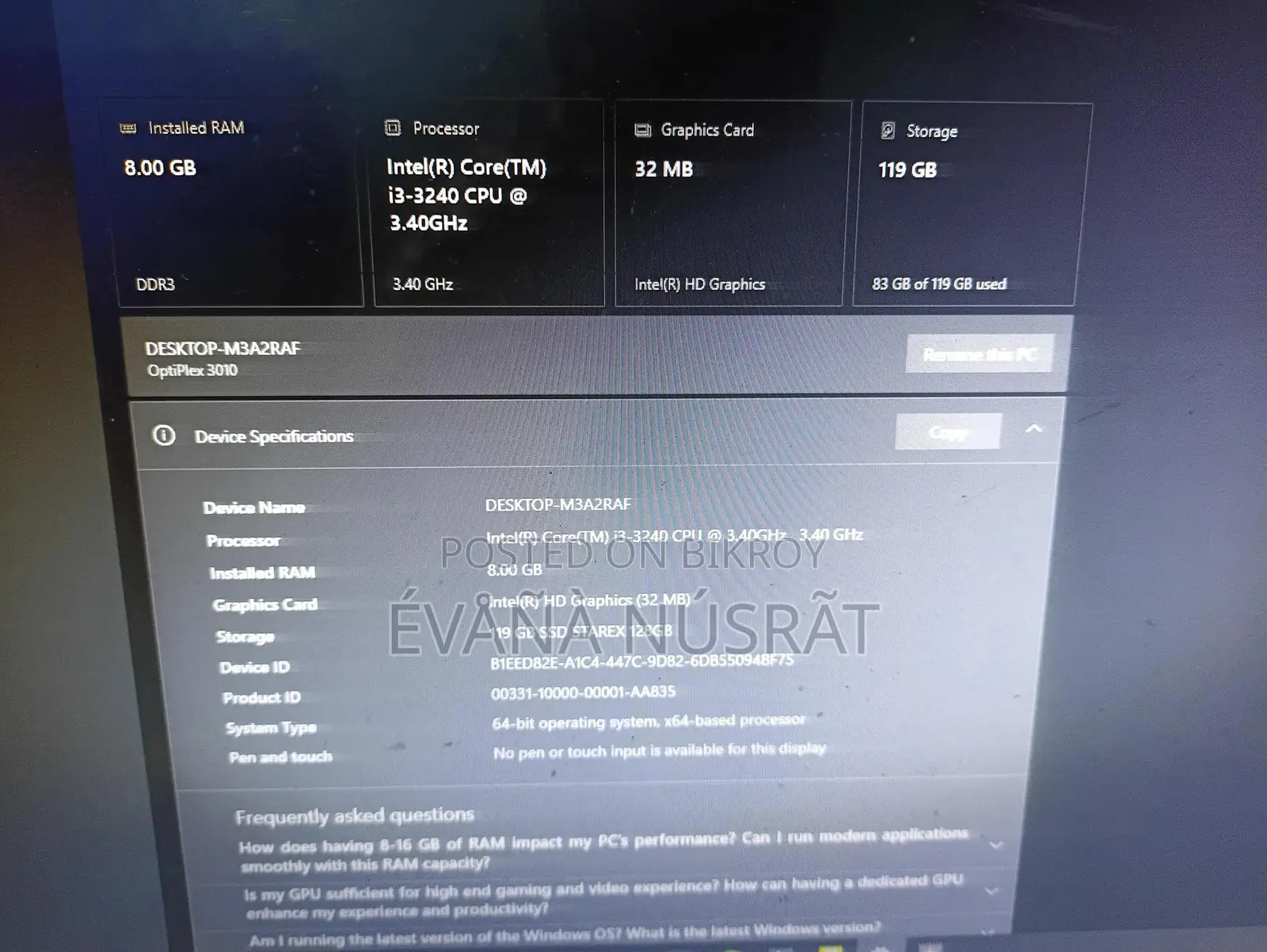 Pc Full Setup For Sell