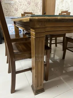 Teak Wood Dining Table and Chairs for Sale