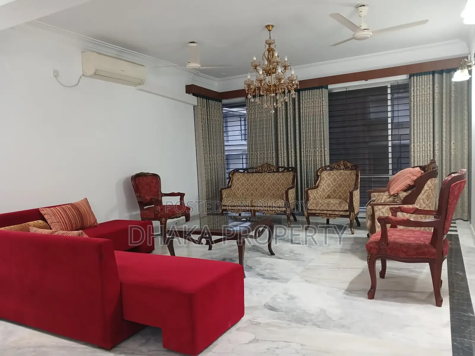 বারিধারা ডিপ্লোম্যাটিক জোনে বিলাসবহুল ৪ বেড ফার্নিশড অ্যাপার্টমেন্ট ভাড়া
