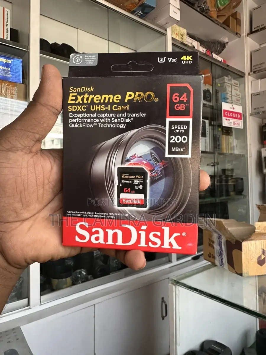 Sandisk extrimpro 64gb 200mbps memory