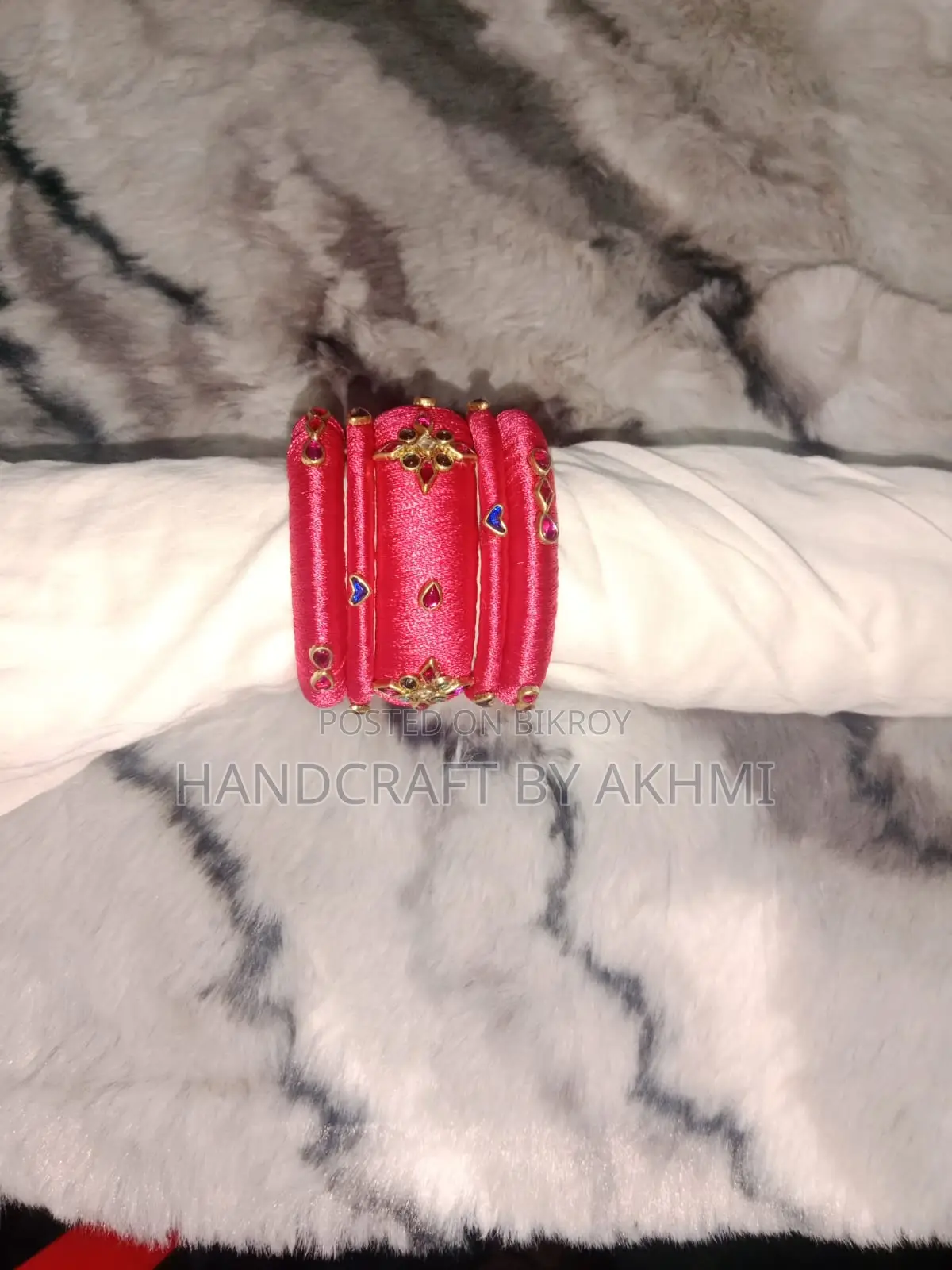 Exclusive 3-Set Handmade Bangle Combo: Add a New Dimension to Your Style!
