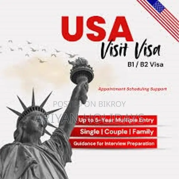 USA 05 Years Multiple Visitor Visa B1/B2