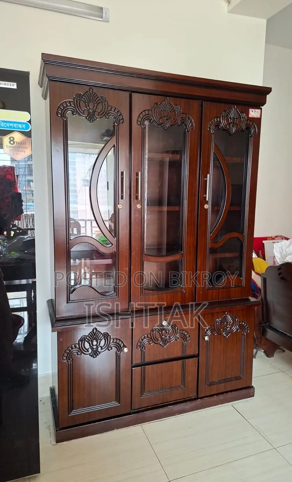 Malaysian Wood Showcase for Sale