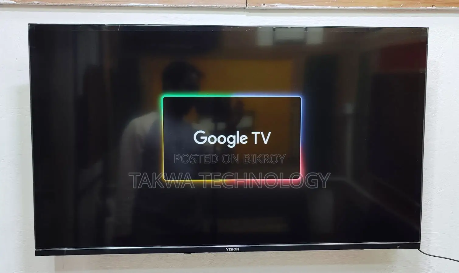 Vision-43" Inch Google Frameless Voice Control TV