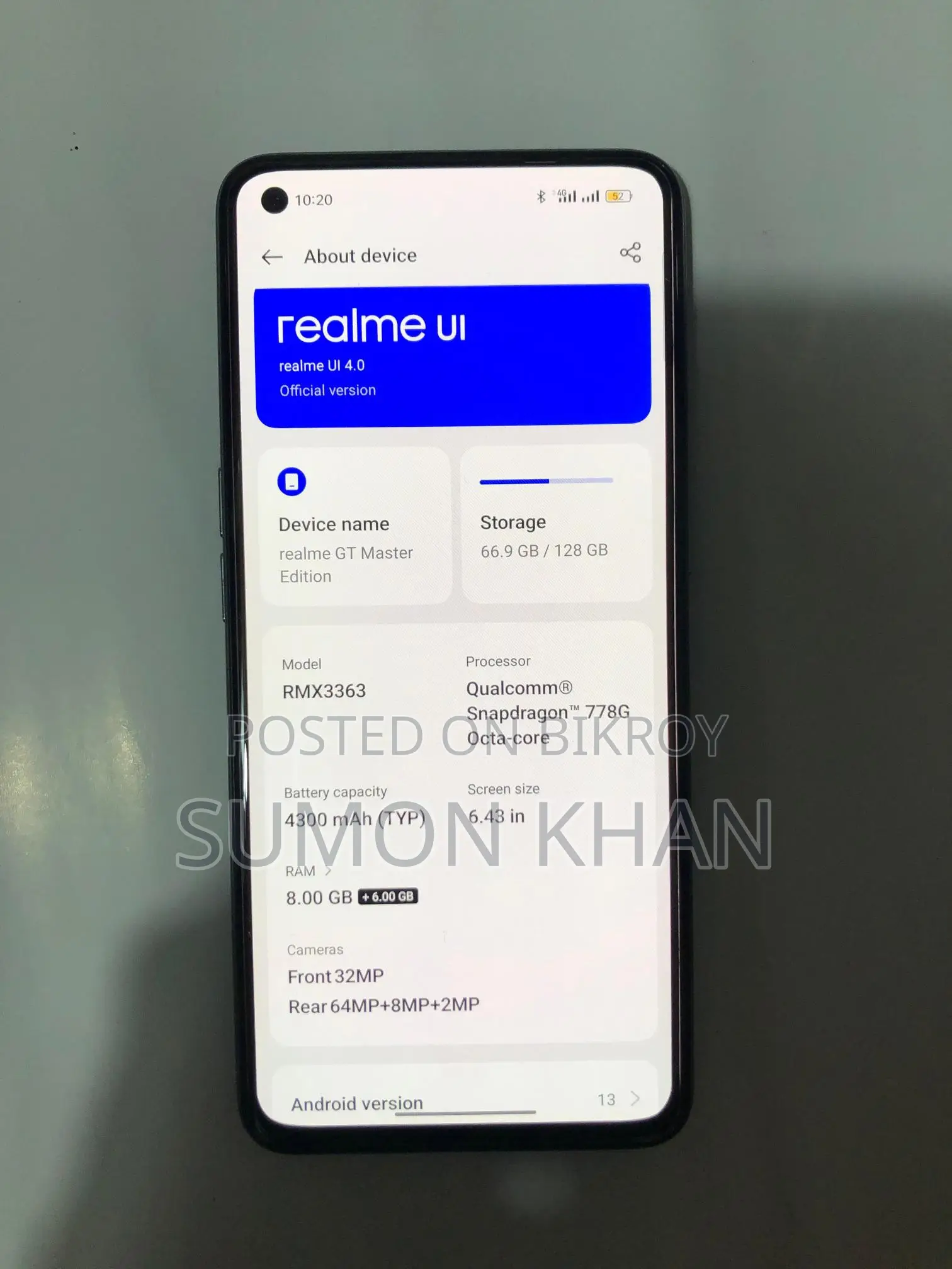 Realme Gt Master Edition ` (Used)