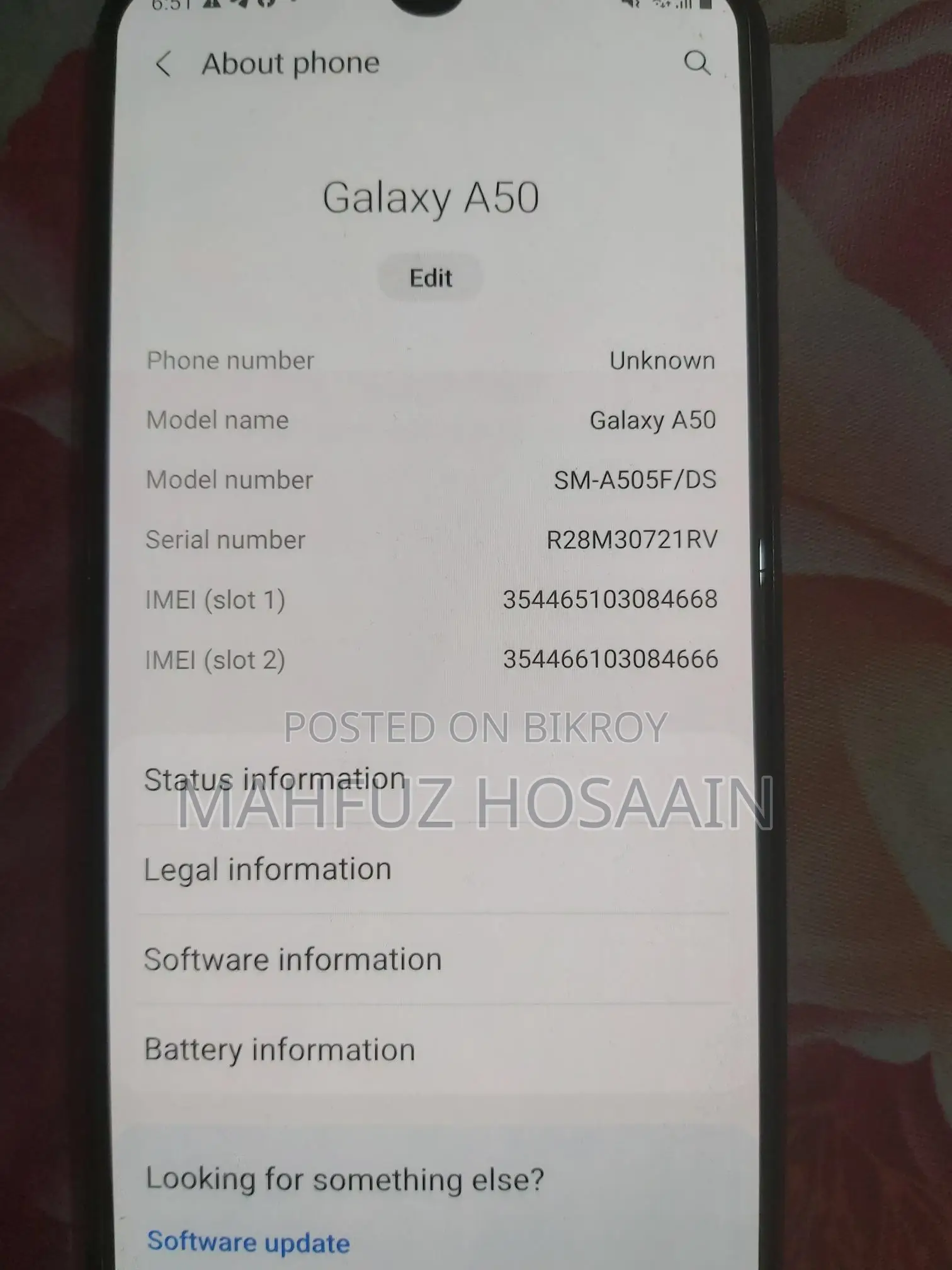 Samsung Galaxy A50 (Used)