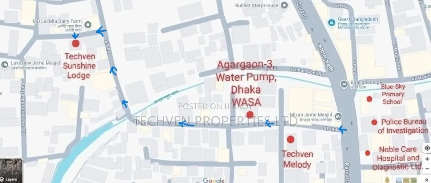@ Agargaon S.P Road, Beside Lakh view Mosjid, Sapla Housing 1705sft flat