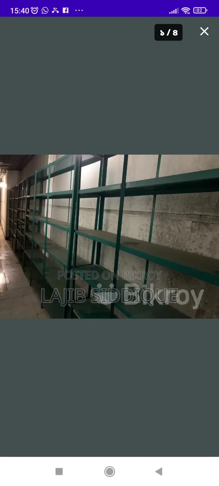 Steel Display Rack for Sale, lightly used