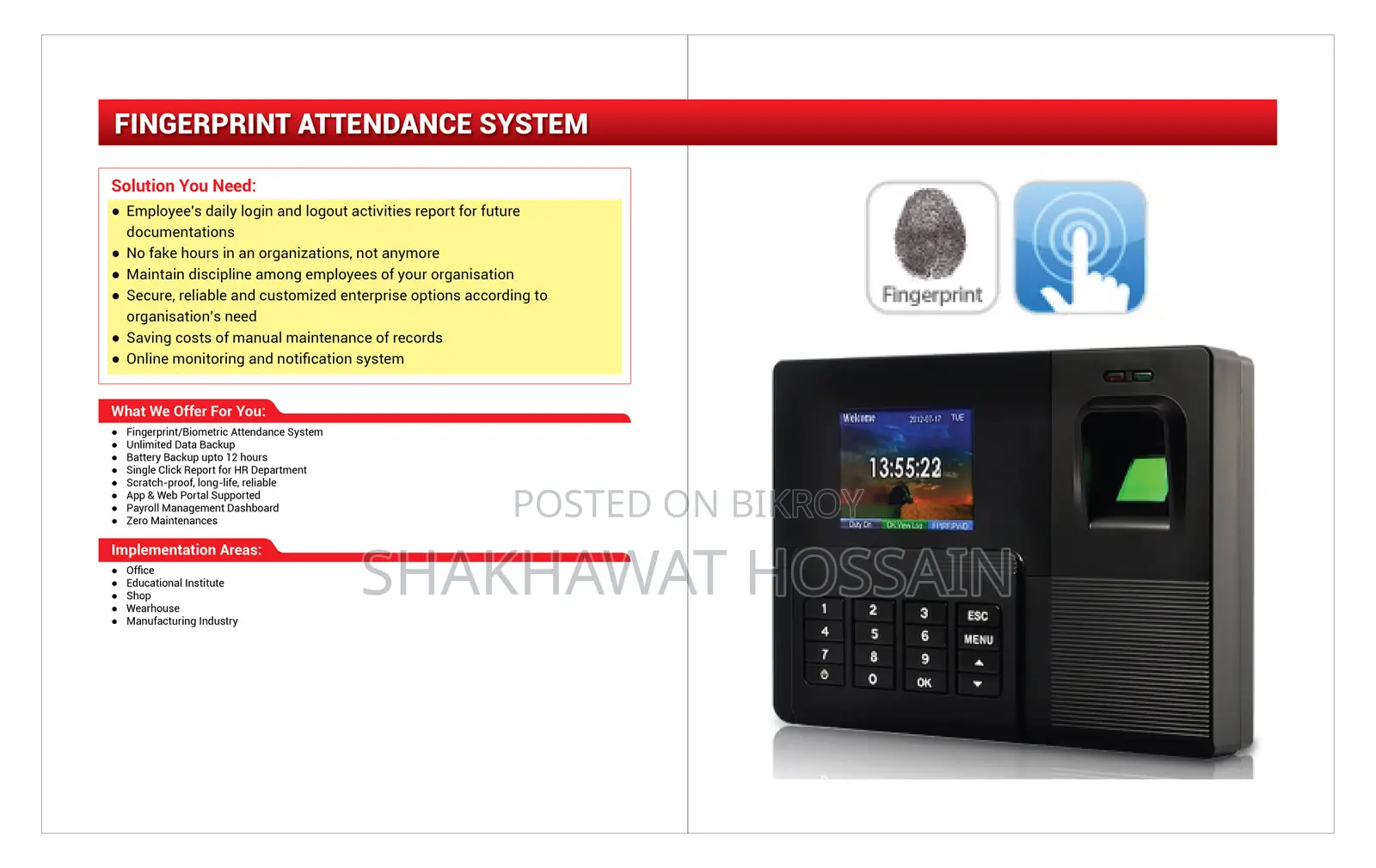 CCTV, COMPUTER NETWORKING, PC MONITORING, ATTENDANCE SYSTEM