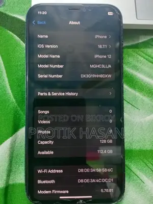 Apple iPhone 12 usa variant 128gb (Used)