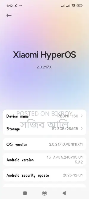 Xiaomi Redmi 15C Full Fresh (Used)