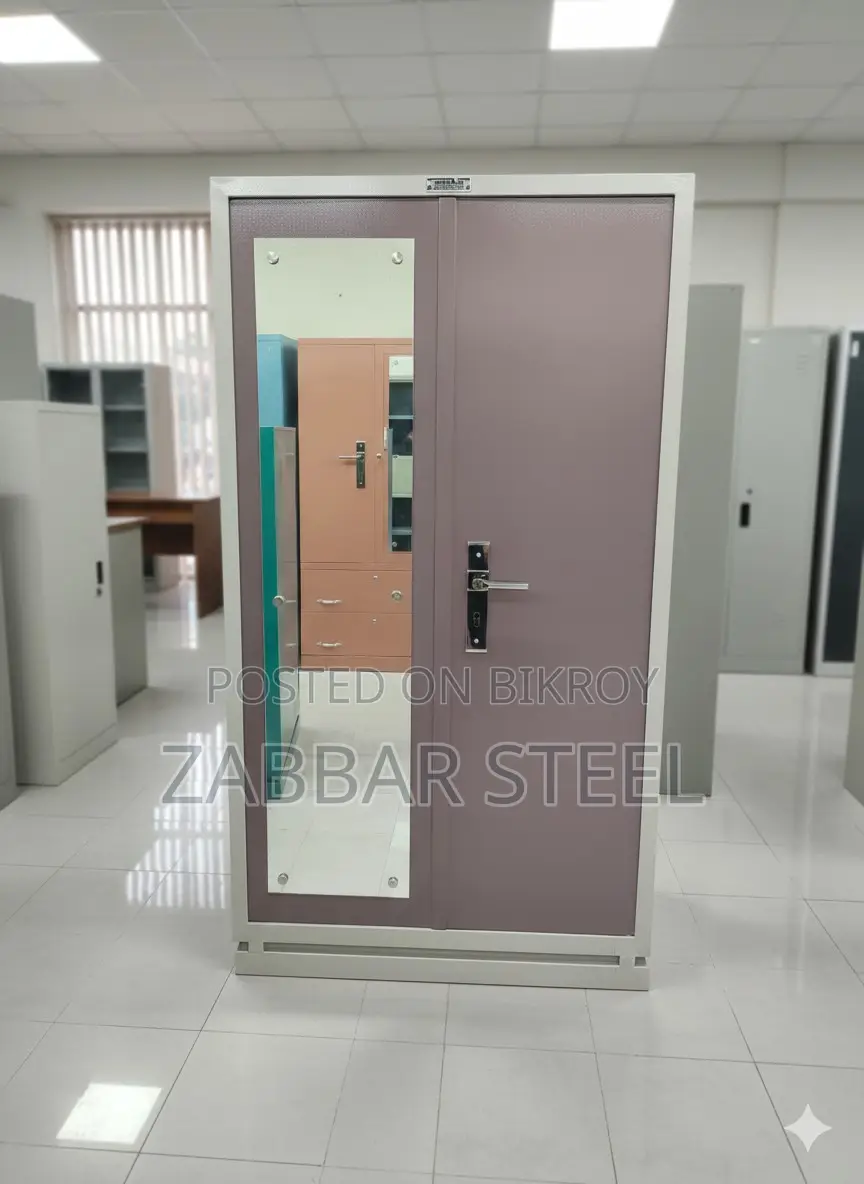 Two-Door Steel Almirah — Durable, Beautiful, and Reliable!