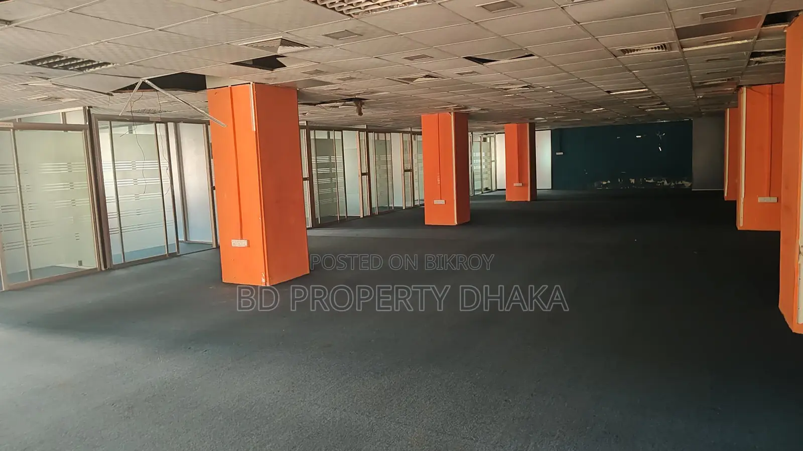 6200 Sqft Semi Furnished Open Commercial Space Rent in Mohakali Avenue
