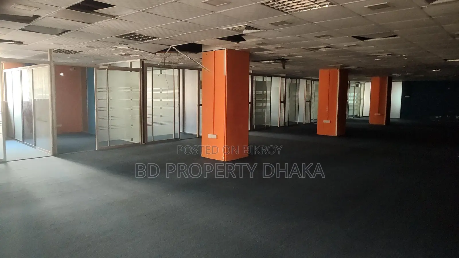 6200 Sqft Semi Furnished Open Commercial Space Rent in Mohakali Avenue