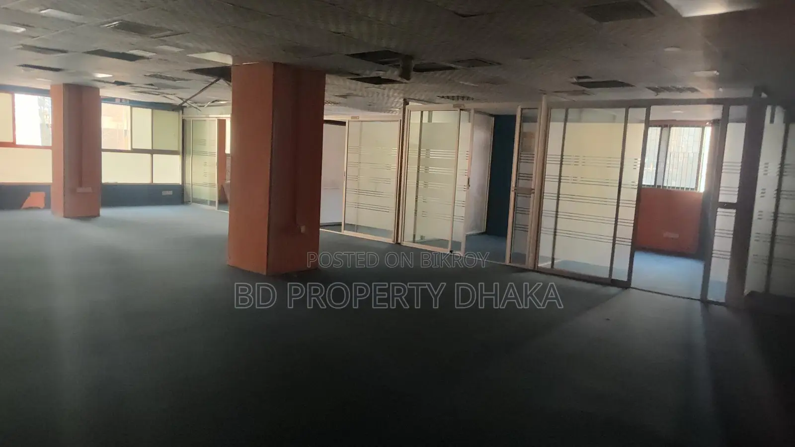 6200 Sqft Semi Furnished Open Commercial Space Rent in Mohakali Avenue