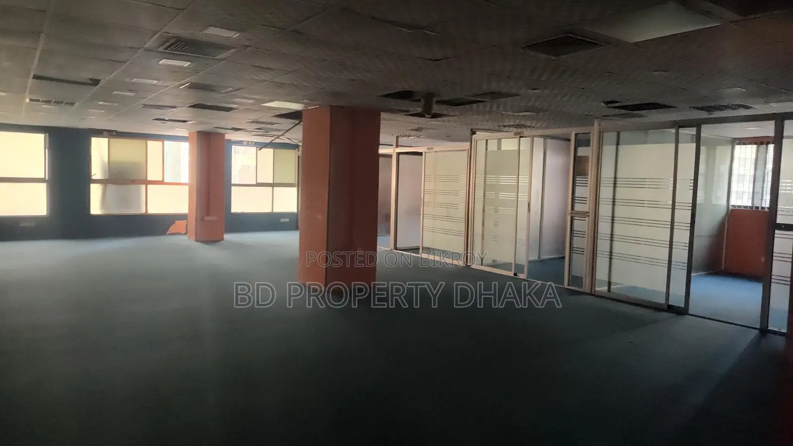 6200 Sqft Semi Furnished Open Commercial Space Rent in Mohakali Avenue