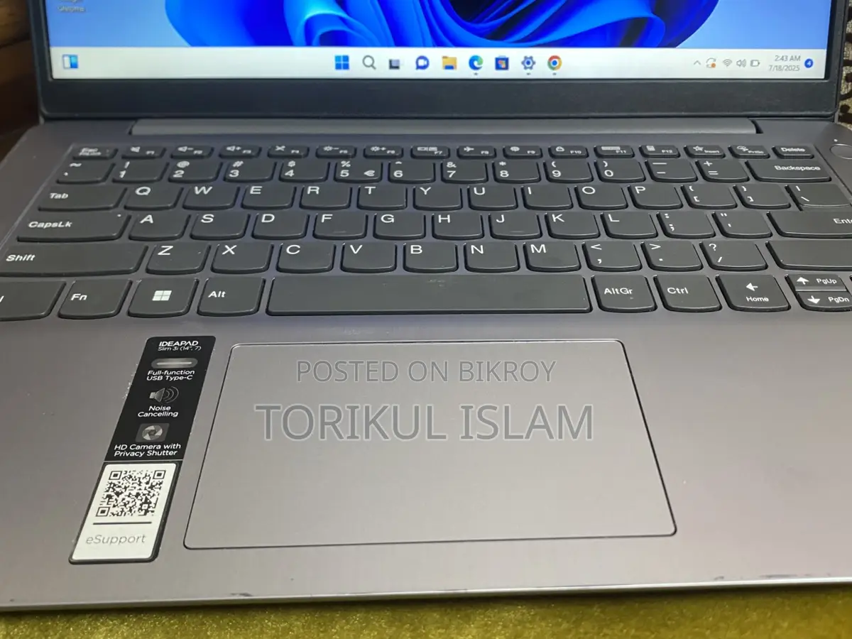 Lenovo Core i5 12th generation Laptop//8GB Ram/500 GB SSD