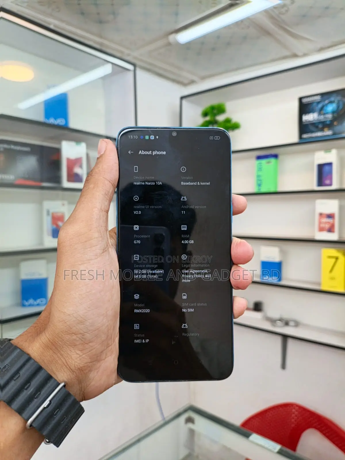 Realme Narzo 10A 4/64 Blue (Used)