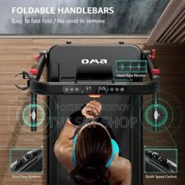Foldable Portable Treadmill OMA-1017EB Compact Walking Running