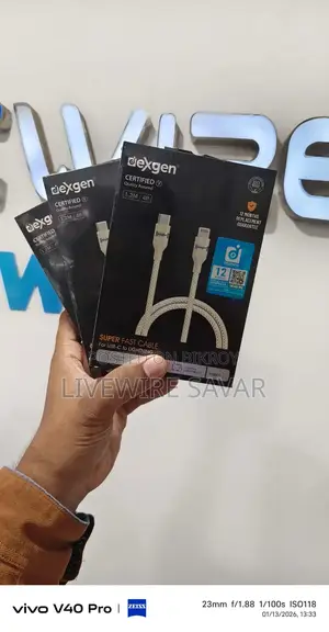 Dexgen USB C To Lightning Cable Braided 1.2M