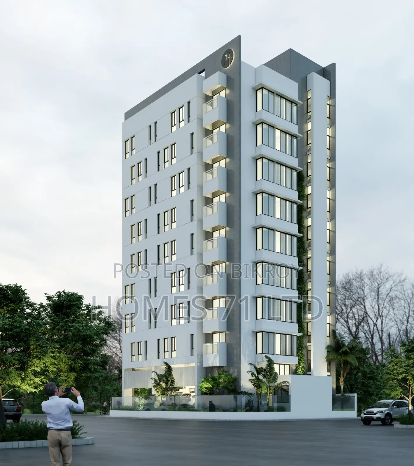 2850 Sft Three Side Open Flat For Sale at Jolshiri Abashon