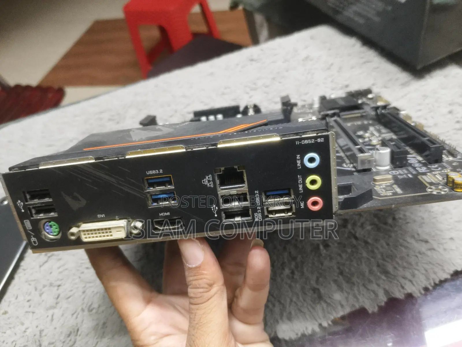 B550 Aorus Elite Gaming Motherboard (Never Repaired)