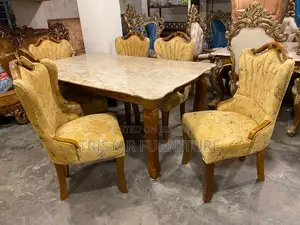 Six Chair Modern Dining Table