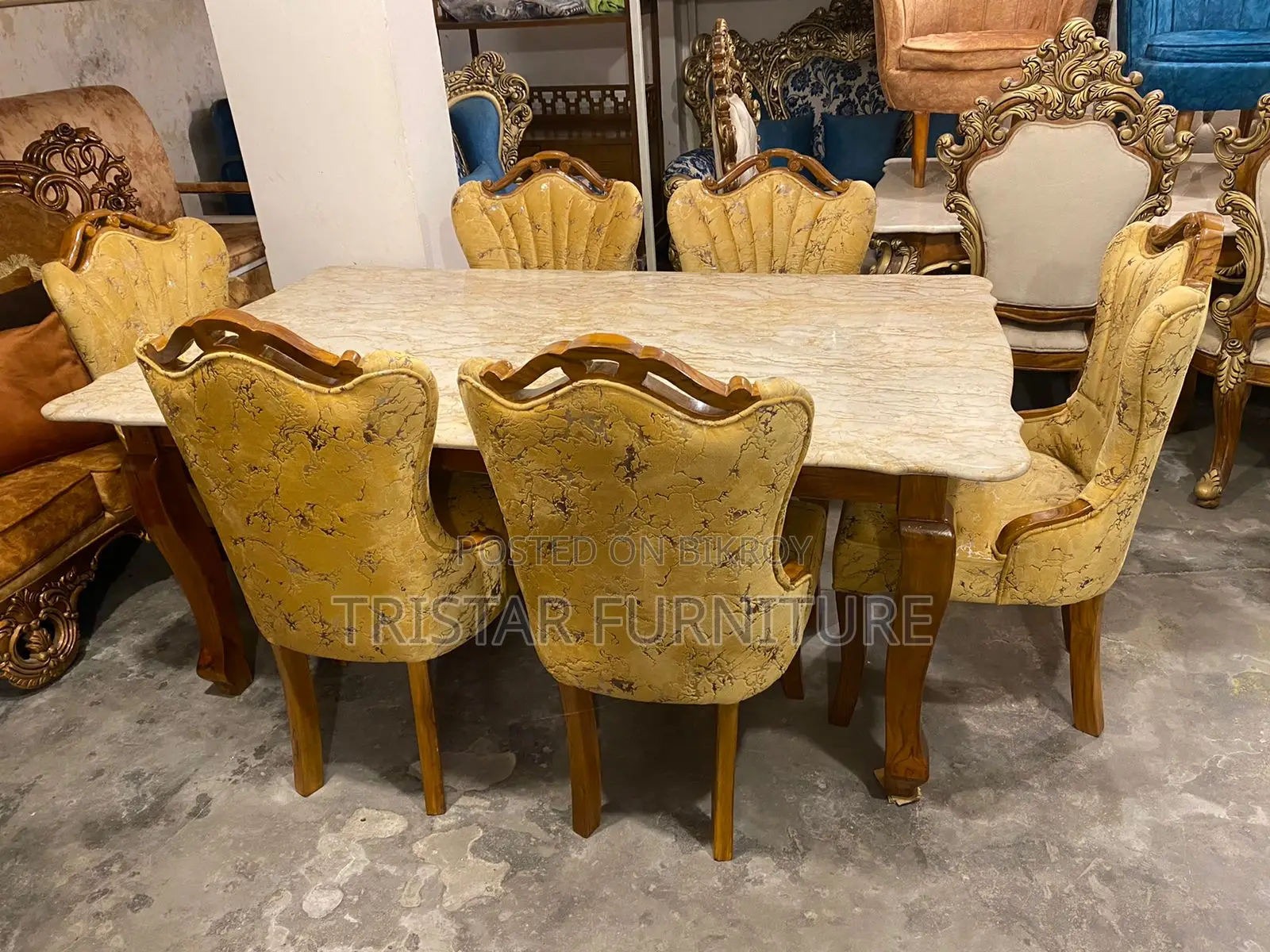 Six Chair Modern Dining Table