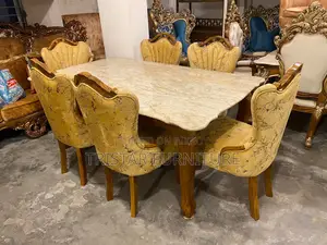 Six Chair Modern Dining Table