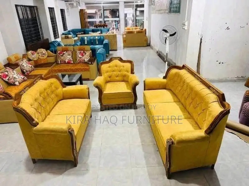 100% Teak Wood Shell Sofa