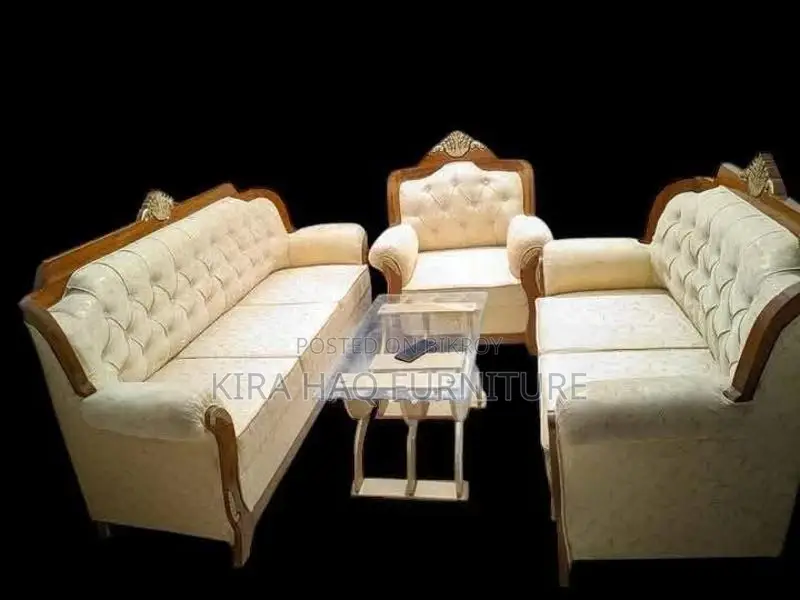 100% Teak Wood Shell Sofa