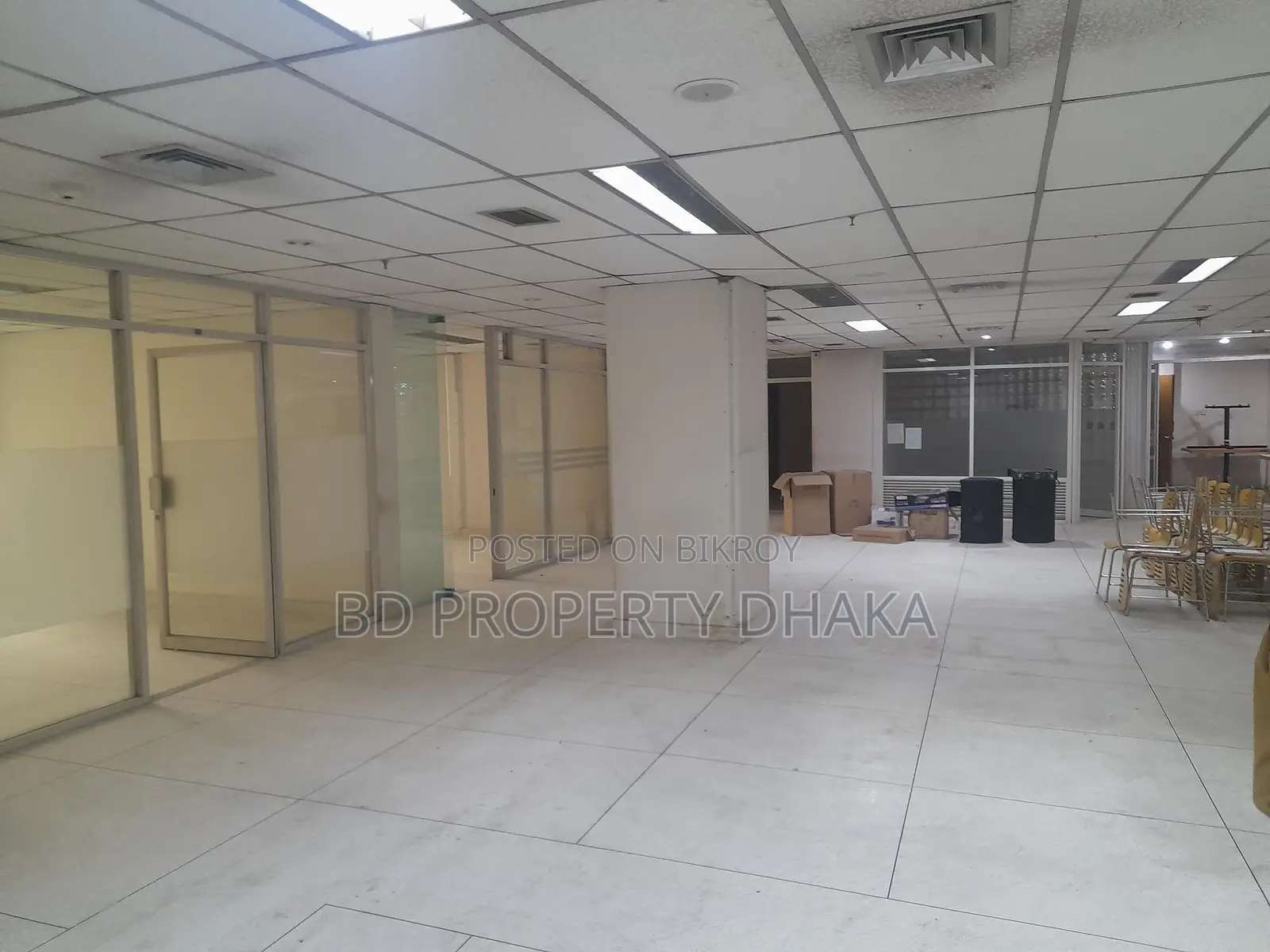 6100 Sqft Semi-furnished Open Commercial Space for Rent in Banani