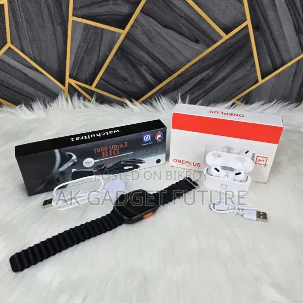 T900 Ultra 2 One Plus Air Pods Pro Combo