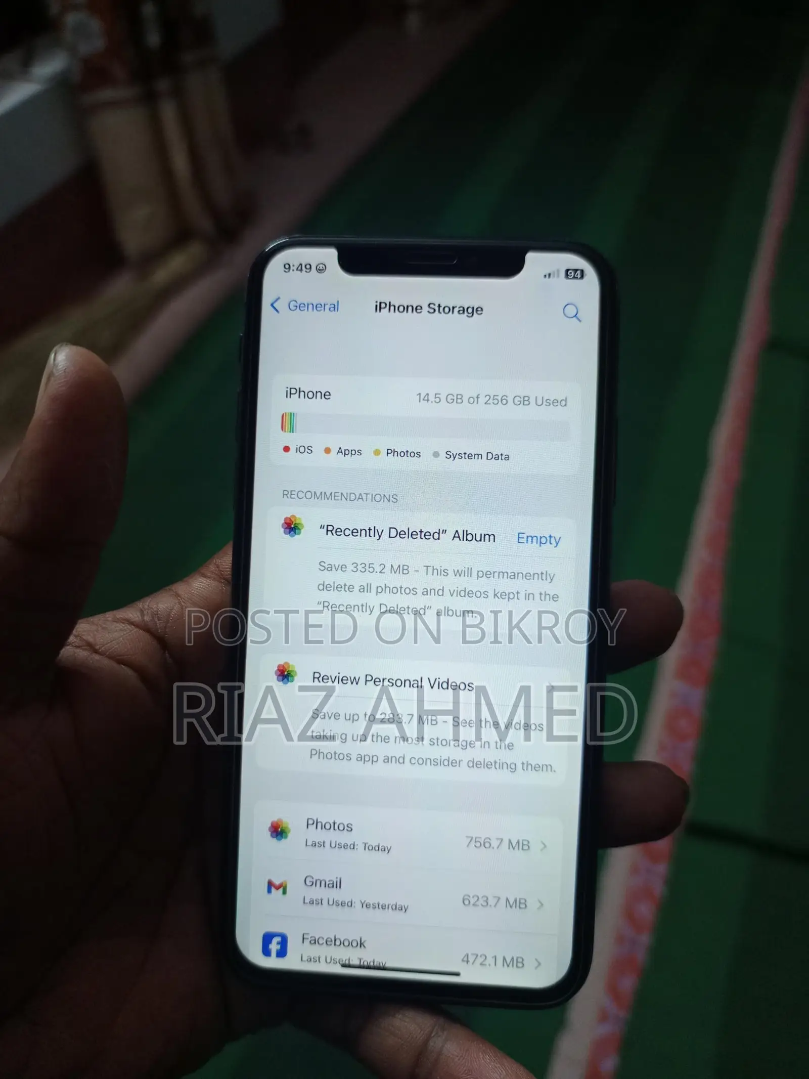 Apple iPhone XS 256 GB (Used)