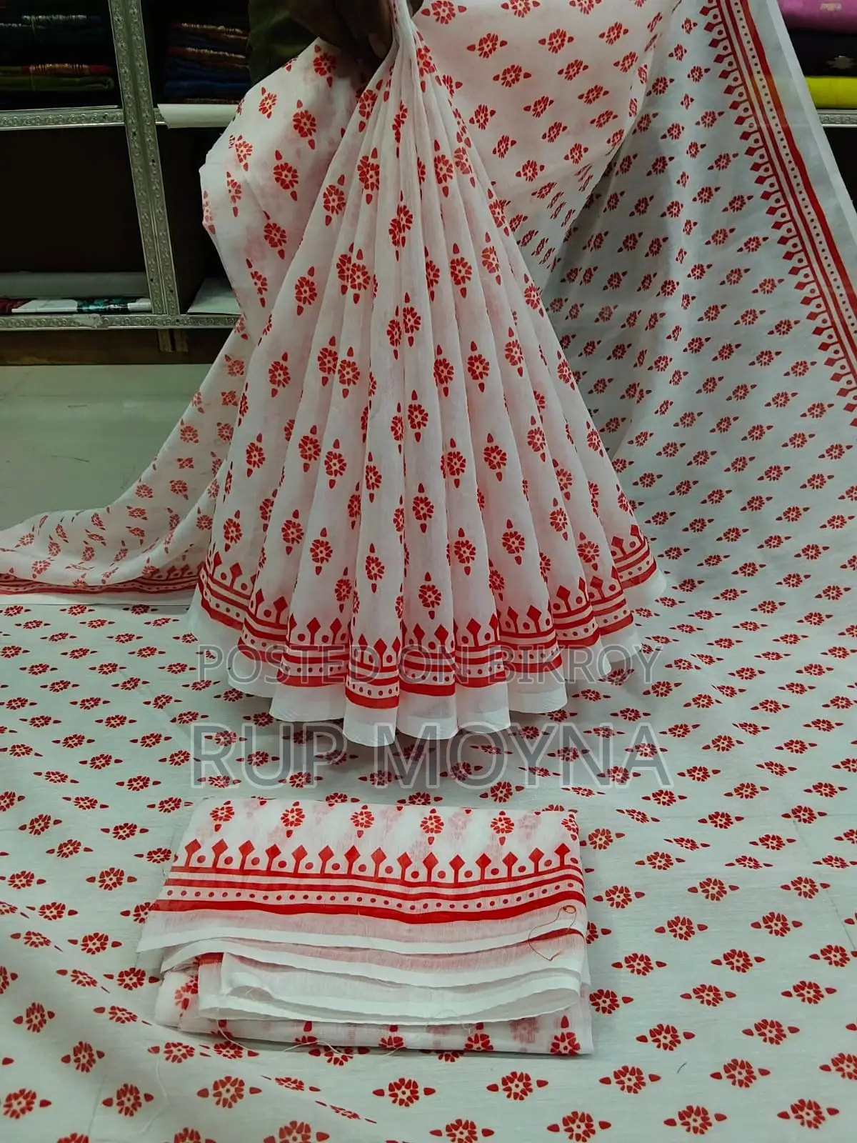 Chanderi Silk Saree with Blouse Piece