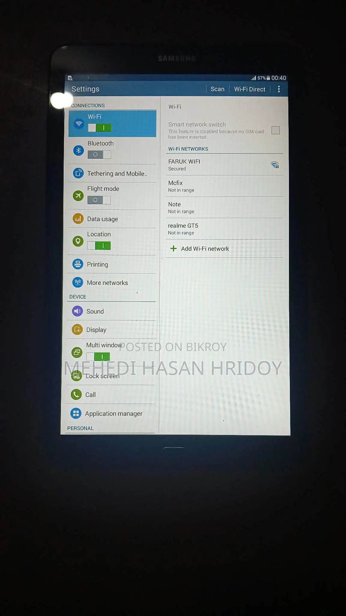 Samsung Galaxy A50 Tab