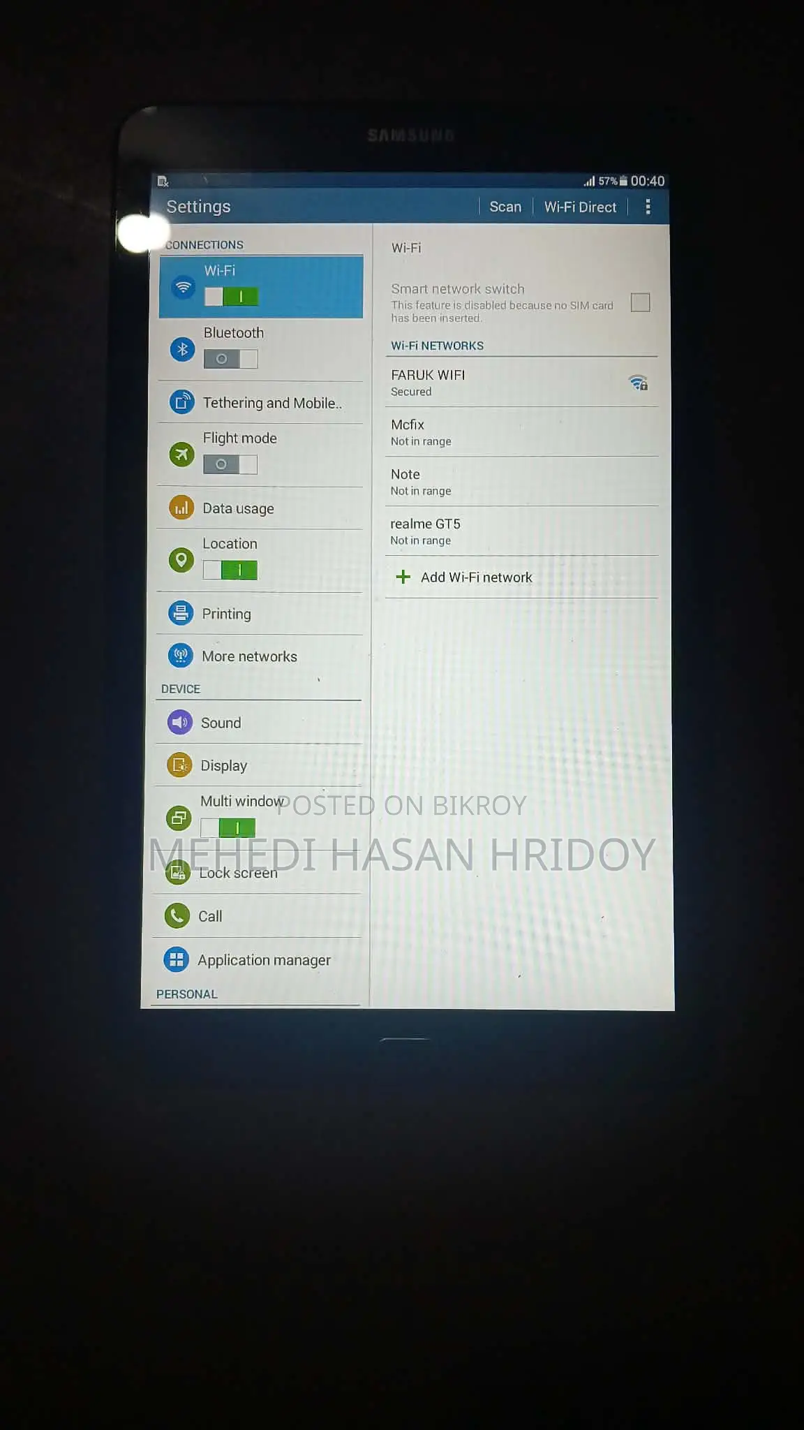 Samsung Galaxy A50 Tab