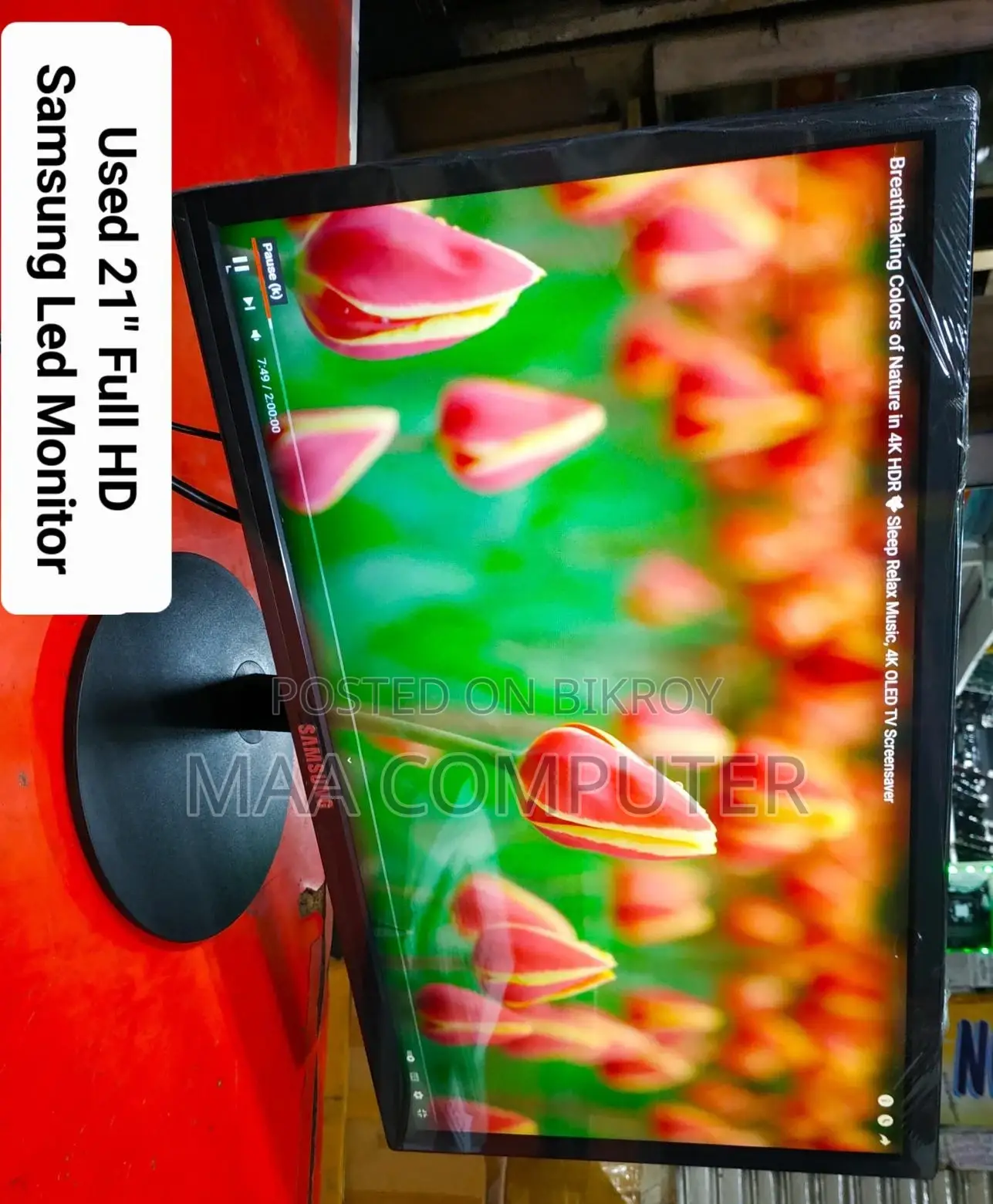 Inch Samsung (1-year Warranty) Slim LED Monitor Full HD Stock Limited