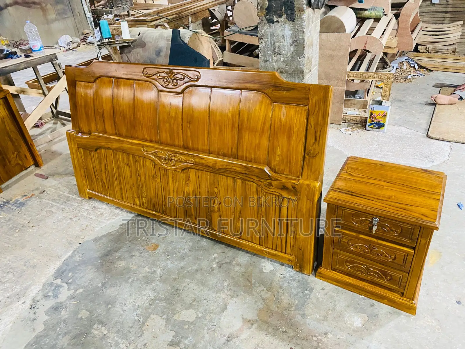 Teak Wood Bed BL134F