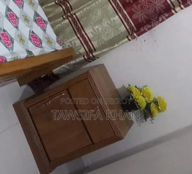Bedside Table Made of Akashmoni Wood